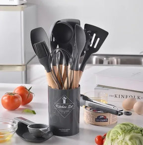 Conjunto de Utensílios de Cozinha Silicone