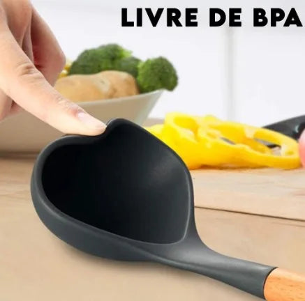 Conjunto de Utensílios de Cozinha Silicone