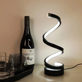 Luminária de Mesa Espiral Minimalista